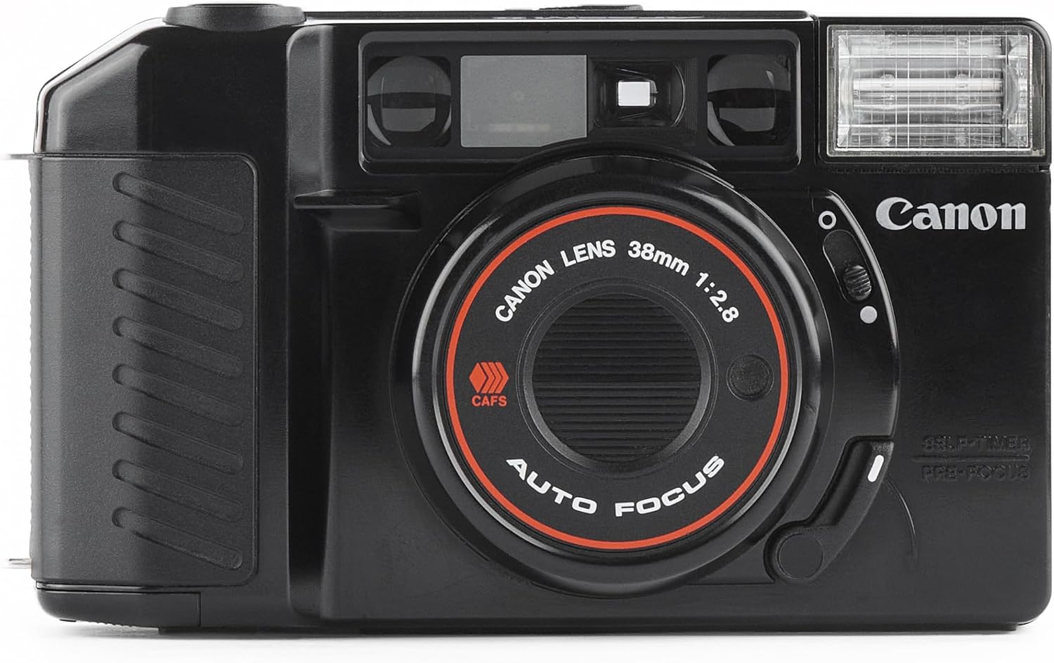 Canon AF35M 35mm Point & Shoot Film Camera CAFS Self-Timer Pre Focus w/Canon 38mm 1:2.8 Lens, Manual ISO Settings. Uses Color or B&W film. (Renewed)