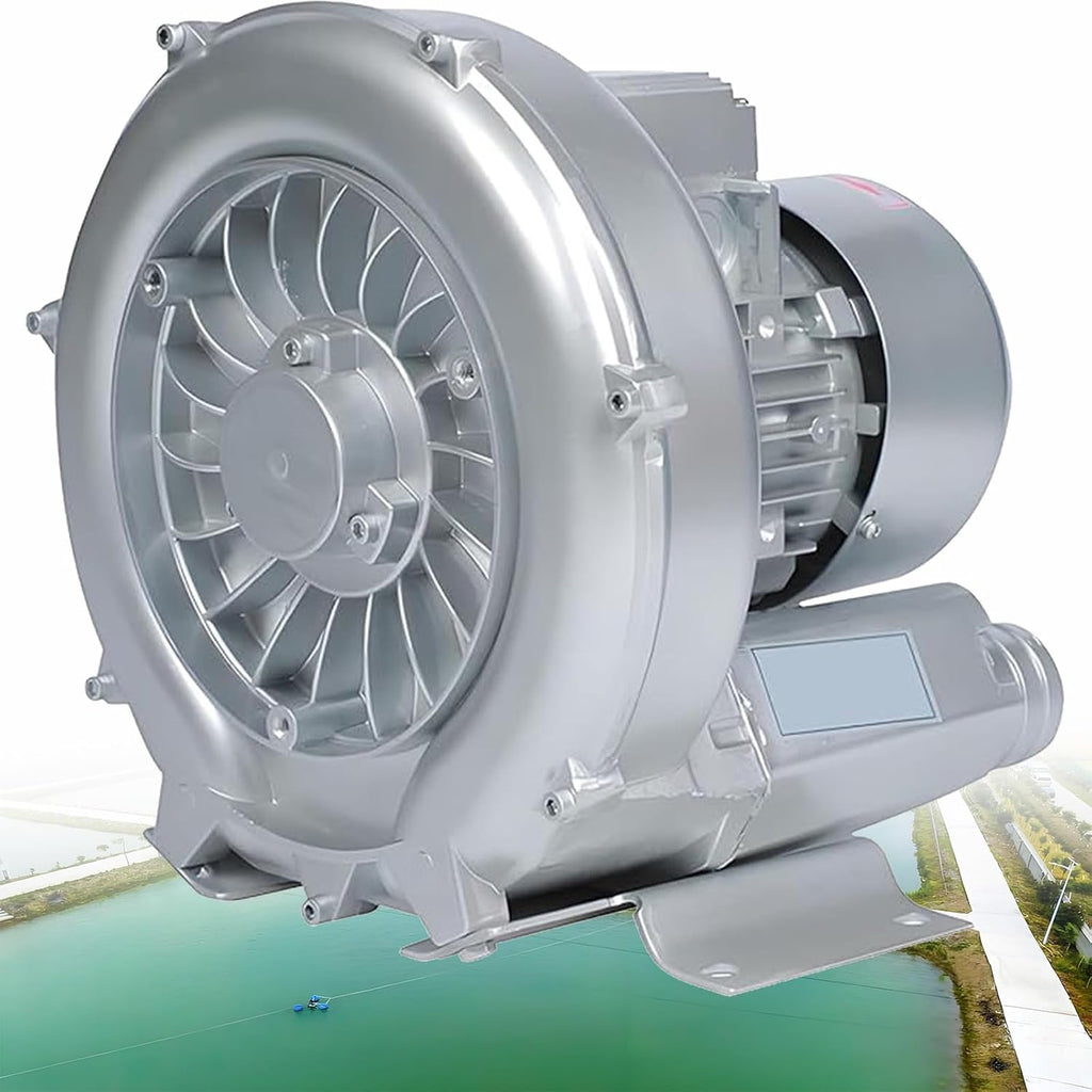 Regenerative Blower Industrial Aquaculture Pond Fish Tank Vortex Air Blower Pump,120W-1500W 110V 60HZ/220V/380V Single Phase/Three-Phase High Pressure Industrial Vacuum Pump