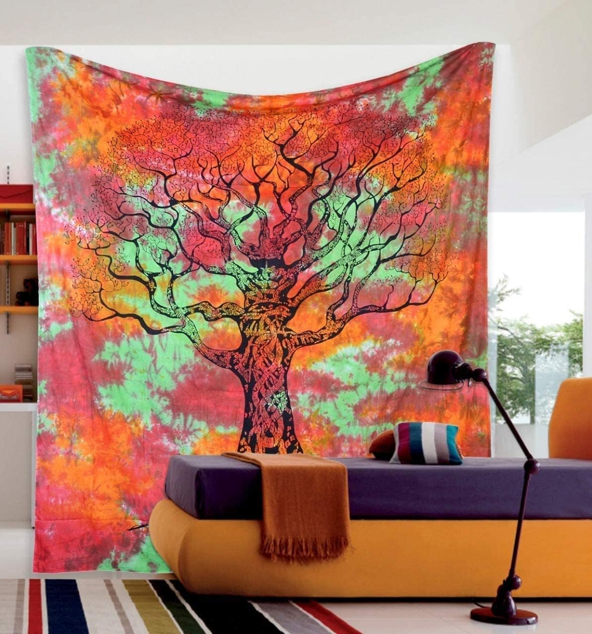 Marubhumi Wholesale Lot of Cotton Mandala Wall Hanging Tapestry Poster Bulk (100 PCS LOT, 40x30 Inches)