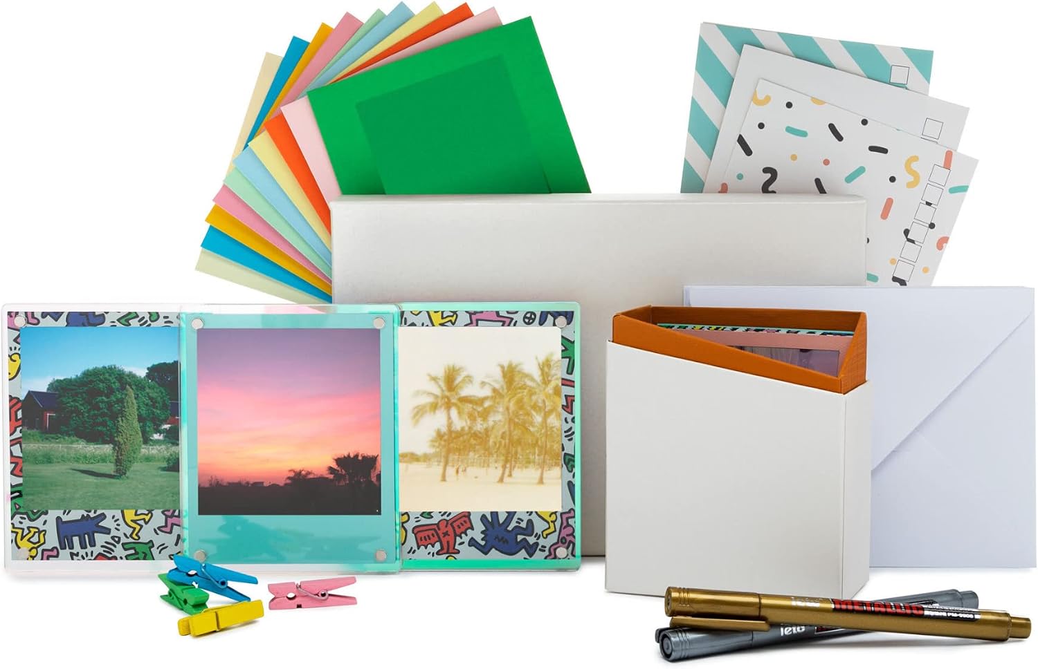 Polaroid Originals Now Viewfinder i-Type Instant Camera (Red) Bundle with Color Instant Film, Film Kit and B and W Film (4 Items)