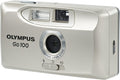 Olympus Go 100 Flash Motorized 35mm Film Camera – Compact Point & Shoot | Built-In Flash | Silver (Renewed)