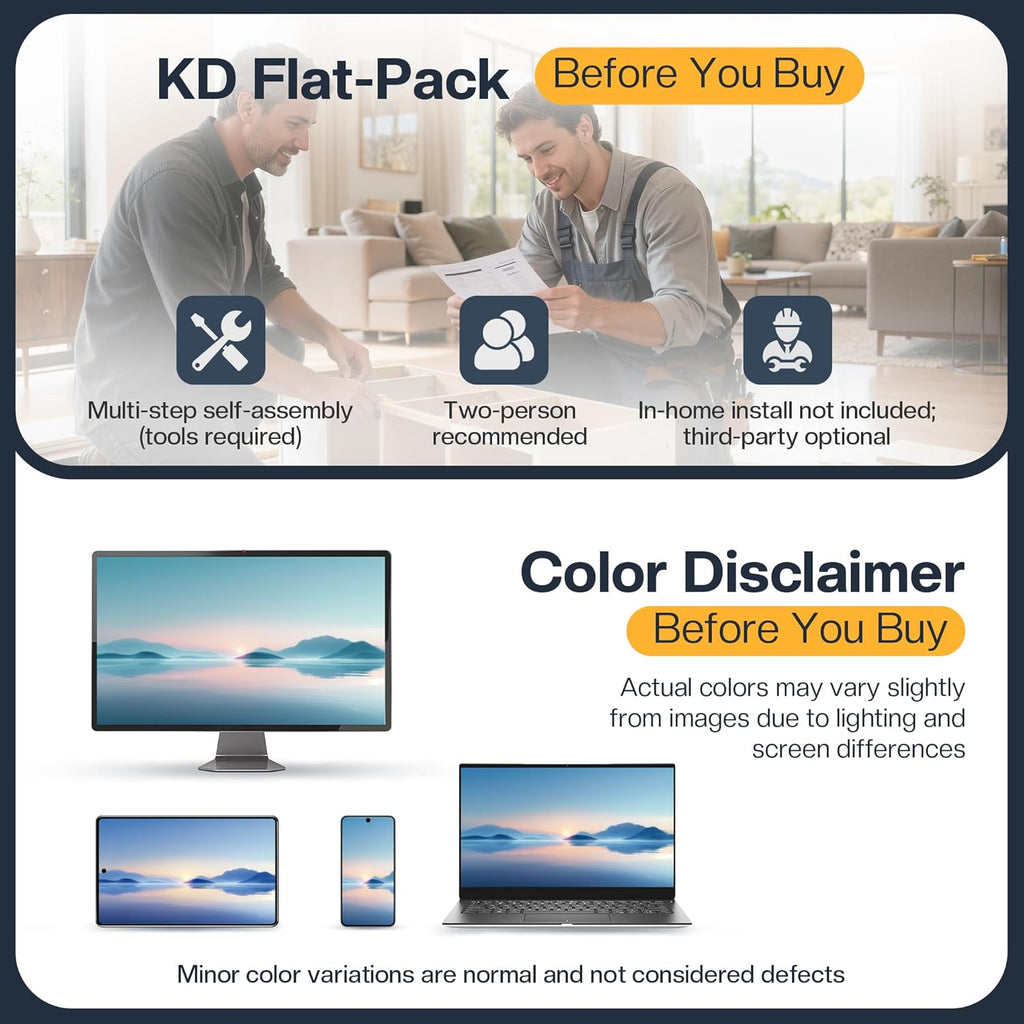LUXOAK Queen Bed Frame with 49.6' Bookcase Headboard & 2 Detachable Bedside Stoage Racks & 4 Drawers, Farmhouse Wood Bed Frame with RGB LED & Charging Station, No Box Spring Needed, Rustic Brown