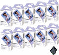FUJIFILM INSTAX MINI Soft Lavender Instant Film (100 Exposures) Bundle with Microfiber Cleaning Cloth