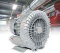 Single/Three Phase Vortex Ring Blower,Regenerative Blower Vacuum Pump 220V/380V Side Channel Blower,Industrial Vacuum Pump,Electric Air Pump,for Factory Ventilation Dust Removal(1.1KW/220V)