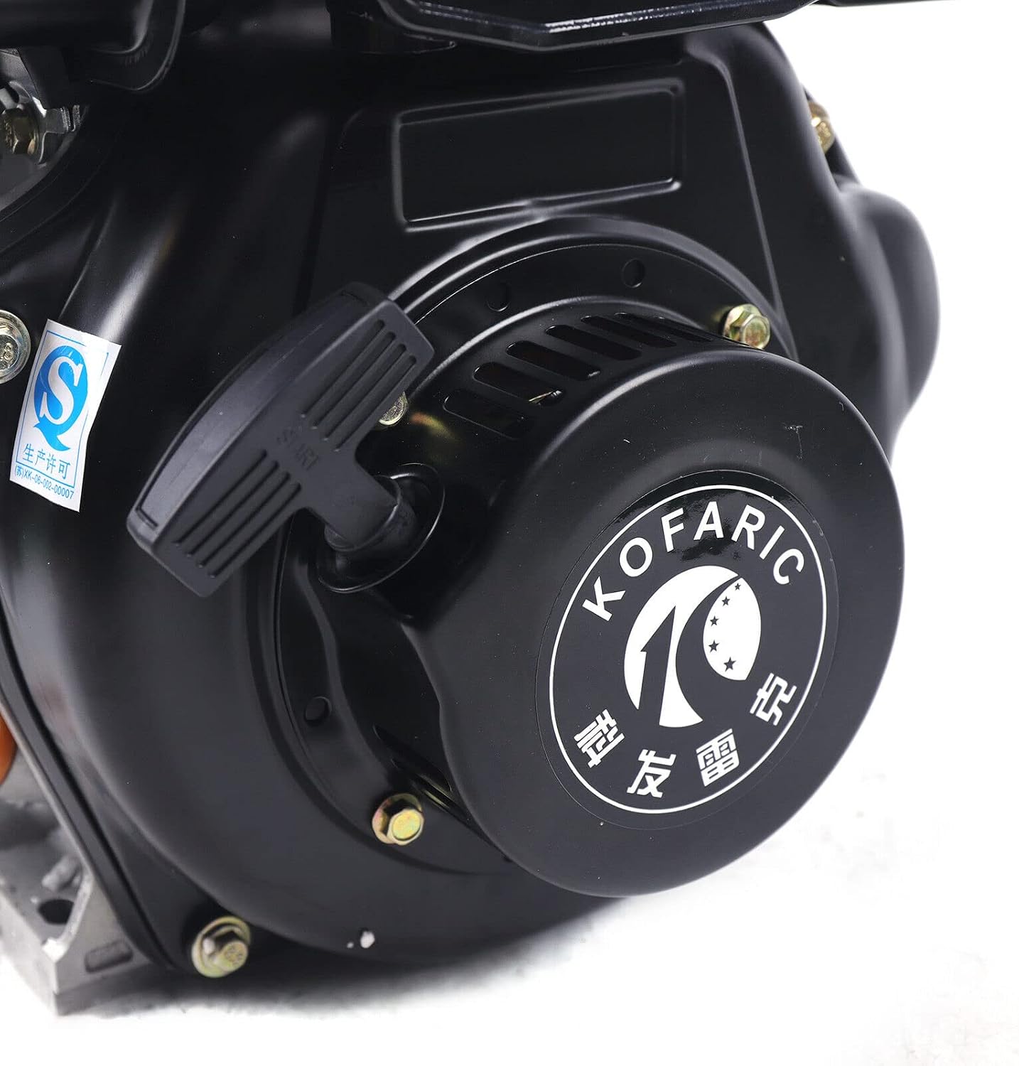 Diesel Engine 247CC 4 Stroke 5HP Single Cylinder Air Cooling Vertical Engine Motor Hand Start Direct Injection 3.6KW (Black, 173FA)