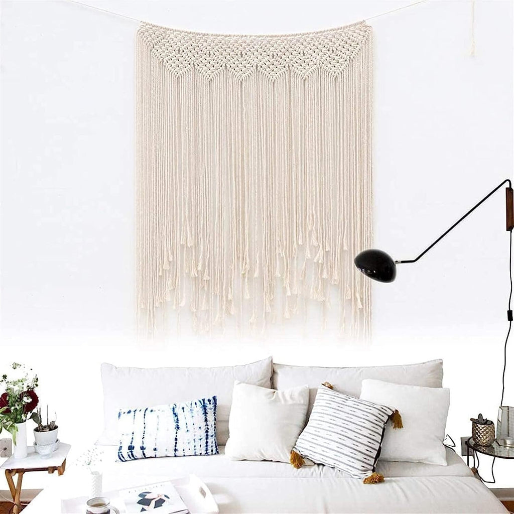 Modern Wall Decor Woven,Wall Hanging Art Tapestry, Macrame Wall Hanging Tapestry Boho Macrame Tapestry Woven Home Decor Wall Tapestry for Bedroom Living Room