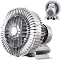 Regenerative Blower Industrial Vacuum Pump, High Pressure Vortex Blower for Blowing, Suction and Aquaculture Aeration Applications(120w,220v)