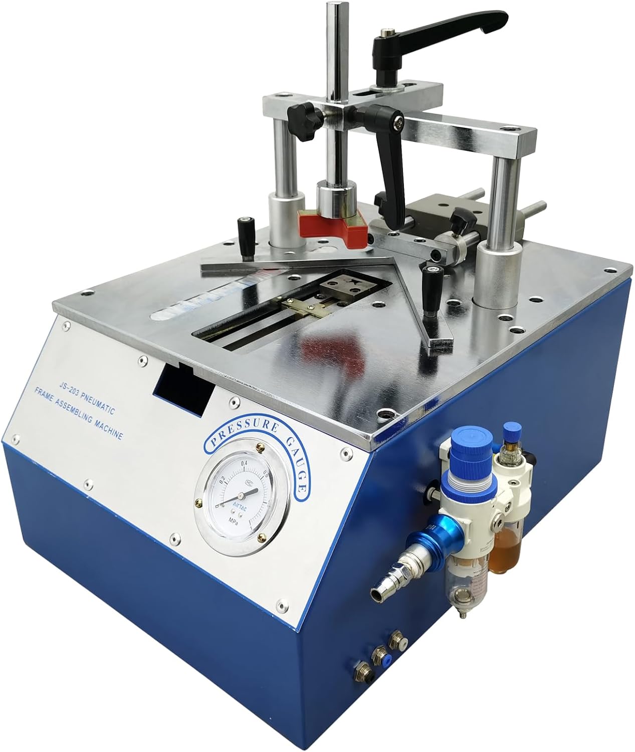 Desktop Pneumatic Picture Frame Nail Angle Machine Photo Frame Splicing Machine Photo Frame Nailing Machine Picture Frame Joiner Machine