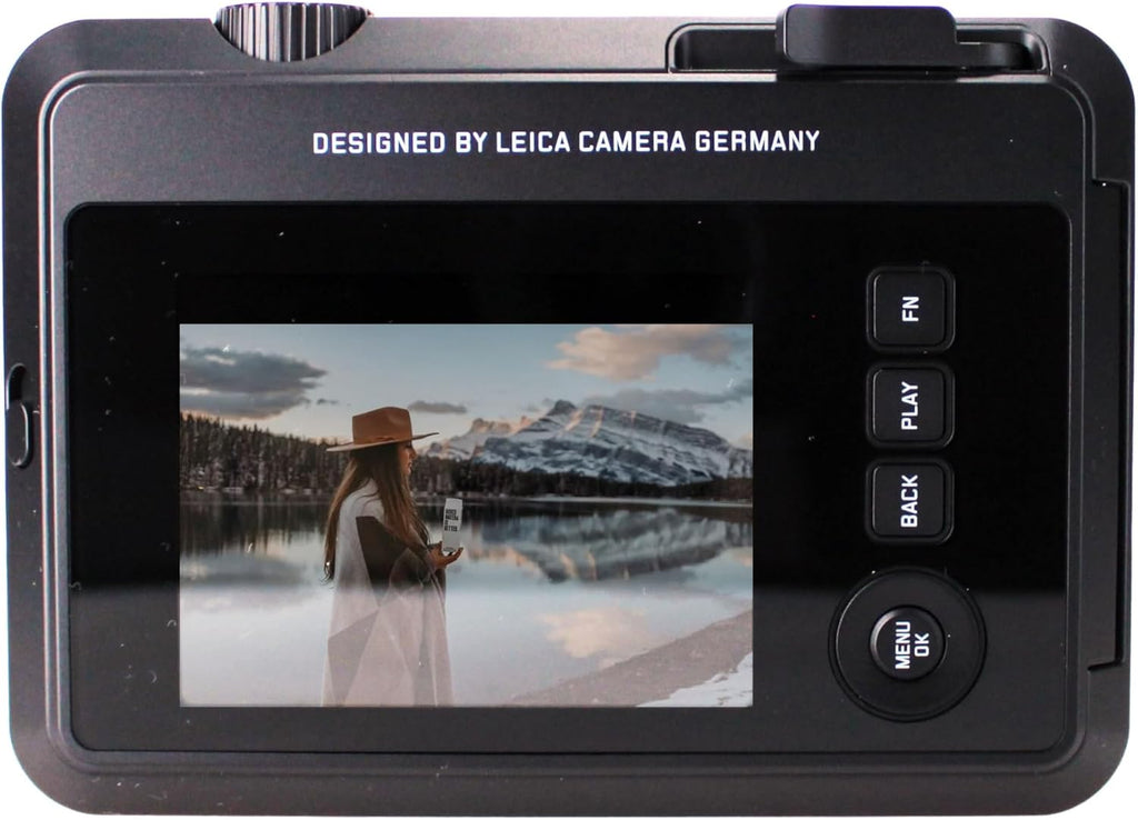 Leica Sofort 2 Hybrid Instant Photo Film and Digital Camera (Red) (19189) with LCD Display Bundle with Fujifilm Instant Film 60 Sheets + 128 GB Memory Card + Bag + Cleaning Kit