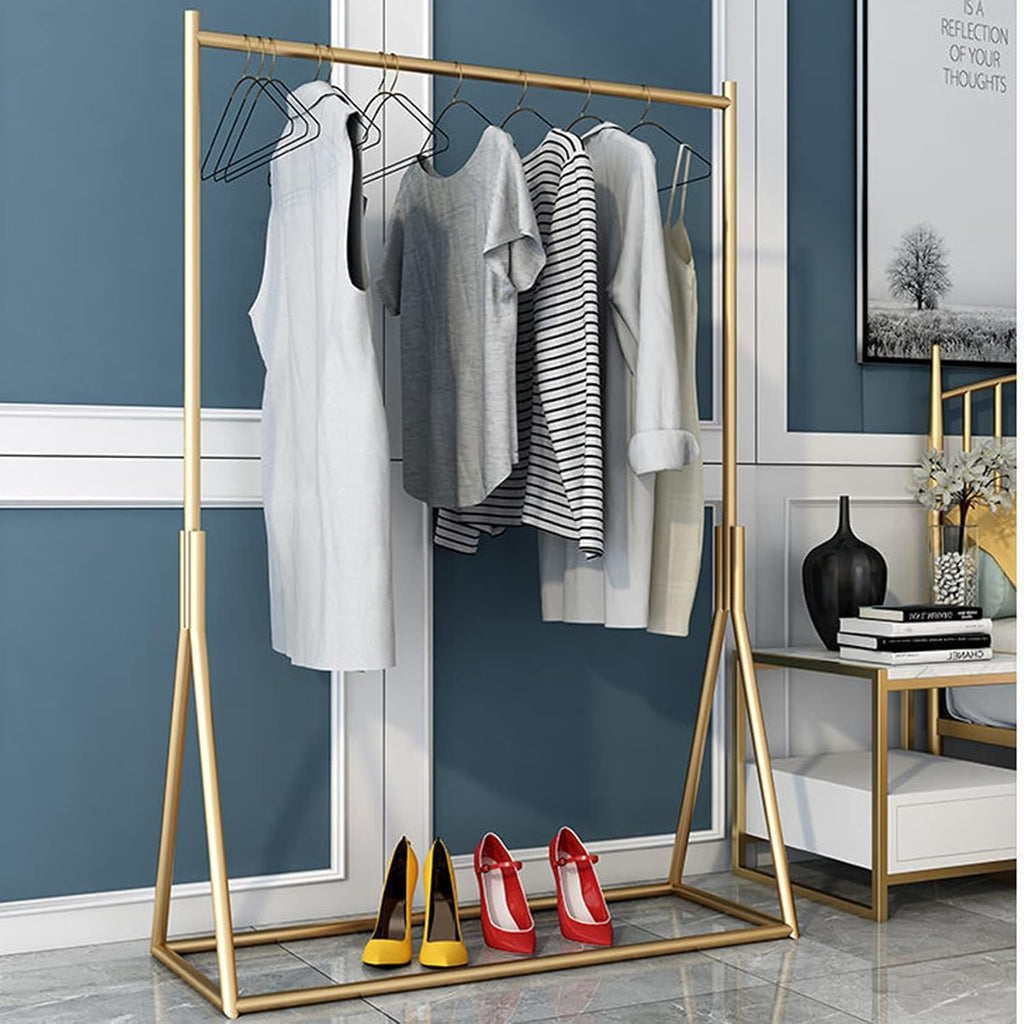 Shoe Bench Coat Stand Rack Hanger Metal Heavy Duty Clothes Rail Commercial Clothes Display Rack Standing Garment Rack For Hanging Clothes Hanging Clothes Rail For Entryway And Bed