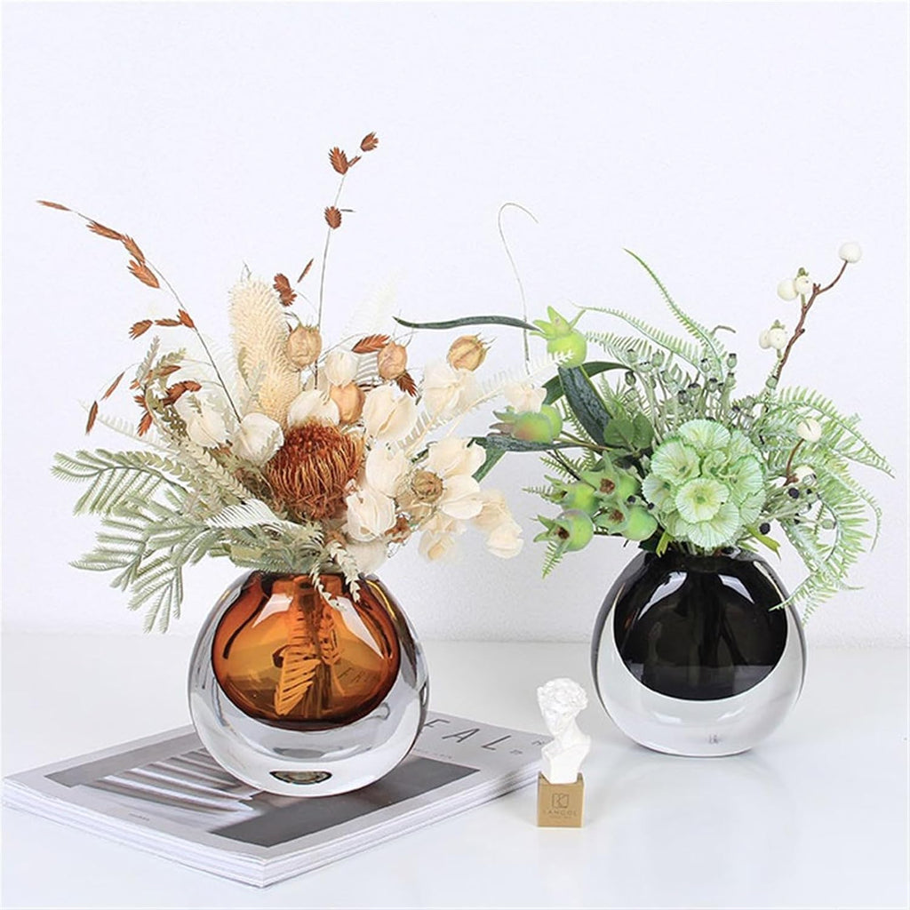 Faux Plants Table Centerpiece Decorations Simulation Dried Flowers Set Home Coffee Table Arrangement Soft Furnishing Fake Flowers Spring Summer Decoration(D)