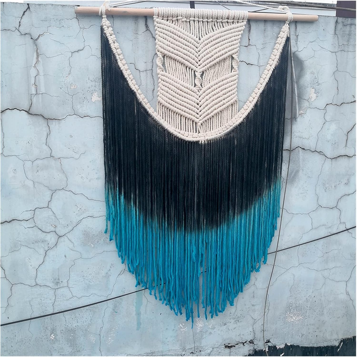 Tapestry Macrame Wall Hanging Colorful Tapestry Handmade Cotton Home Decoration (Color : Onecolor, Size : 70 X 100cm) (Onecolor 70 x 100cm)