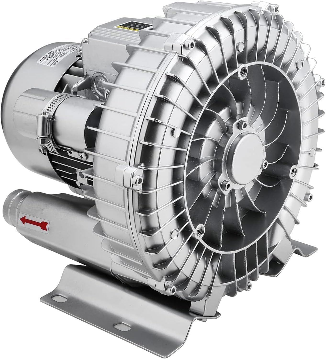 High Pressure Blower,Regenerative Single Phase,High-Pressure Industrial Vacuum Pump,Vortex,For Fish Ponds,Aquariums, Farms,0.16hp-2.01hp(550W/0.74HP)