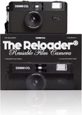 35mm Reusable Film Camera with Flash, Compatible with All 35mm Film, Analog Point & Shoot with Manual Advance & Rewind, Perfect for Travel, Beginners & Everyday Nostalgia - Charcoal