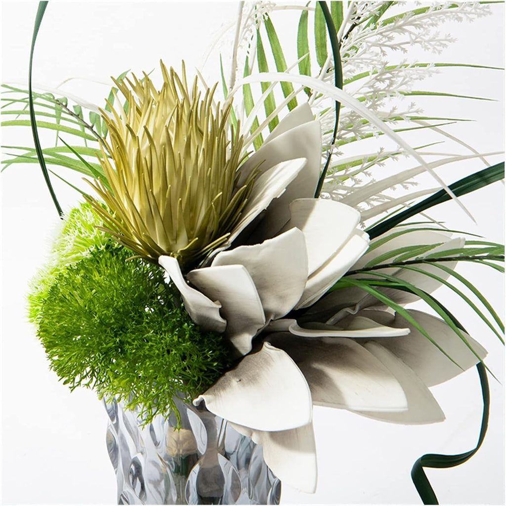 Faux Plants Coffee Table Floral Arrangements Glass Floral Dried Flower Decorations TV Cabinet Dining Table Combination Set Spring Summer Decoration