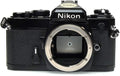 Black Nikon FE SLR film camera
