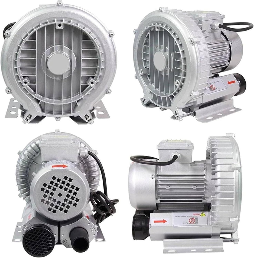 Regenerative Blower,Single Phase High-Pressure Vortex Ring Blower, Industrial Vacuum Pump for Air Blowing Or Suction (250W/0.34HP)