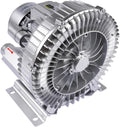 Industrial Vacuum Pump for Factory Ventilation Dust Removal, 220V/380V AC Three Phases Regenerative Blower, 1.5KW, Maximum Rated Airflow 263m³/h (155CFM)