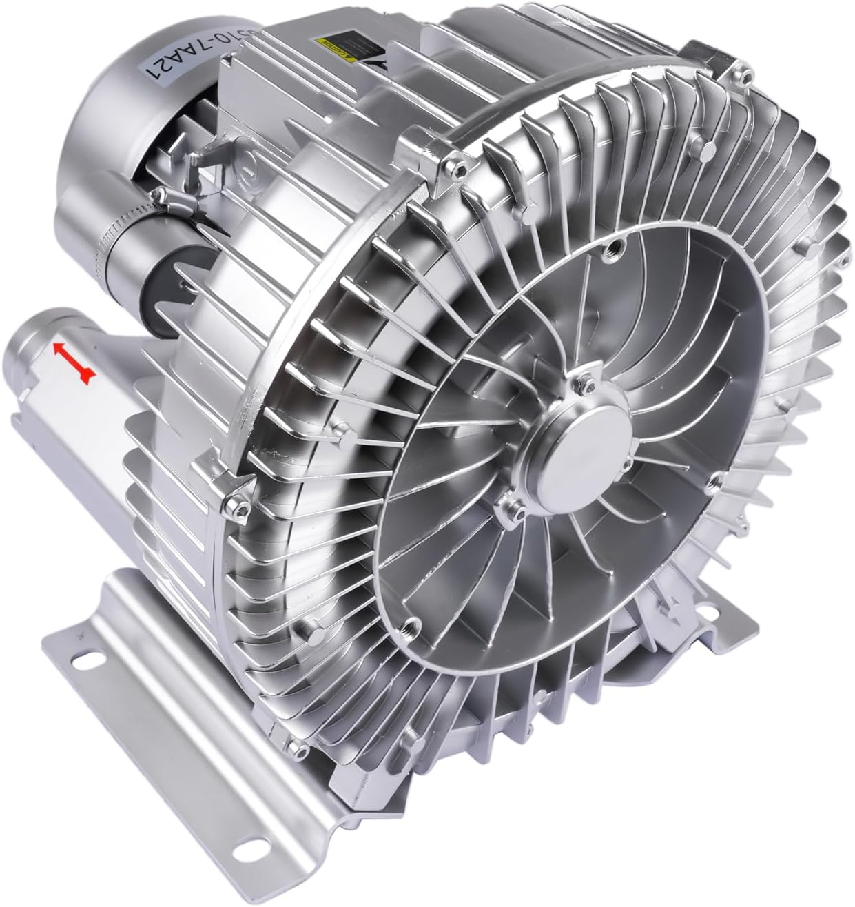 Industrial Vacuum Pump for Factory Ventilation Dust Removal, 220V/380V AC Three Phases Regenerative Blower, 1.5KW, Maximum Rated Airflow 263m³/h (155CFM)