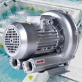 Industrial Regenerative Blower, 120W-1500W Vortex Ring Blower,110V 60Hz Single Phase Industrial Vacuum Pump,Fish Ponds Aeration Oxygenation Machine, for Workshops Pool Farms
