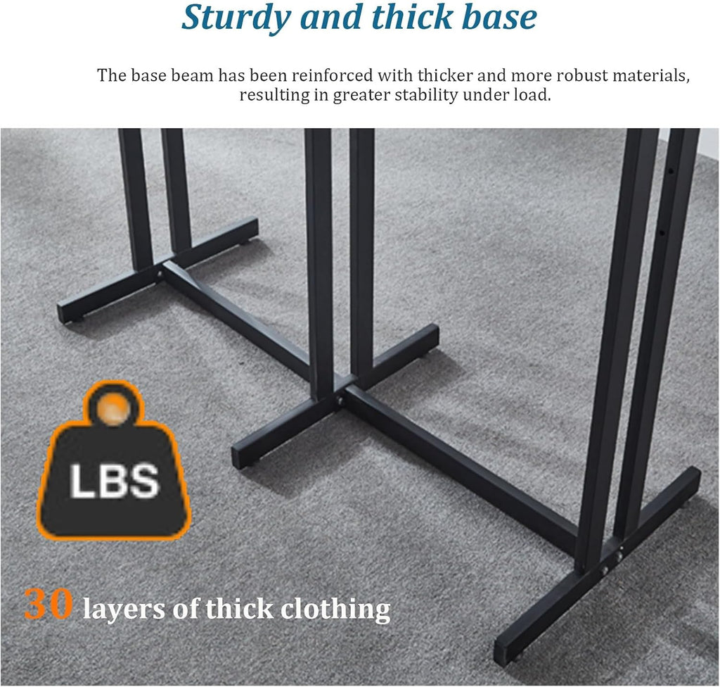 6 Arms Heavy Duty Retail Display Racks, Commercial Clothing Display Rack Stand, Adjustable Height, Garment Racks Metal for Retail Display Hanging Clothes,Gold