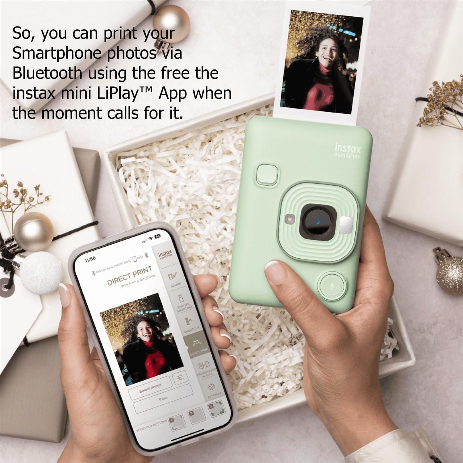 Fujifilm Mini LiPlay Hybrid Instant Camera with Mini Film