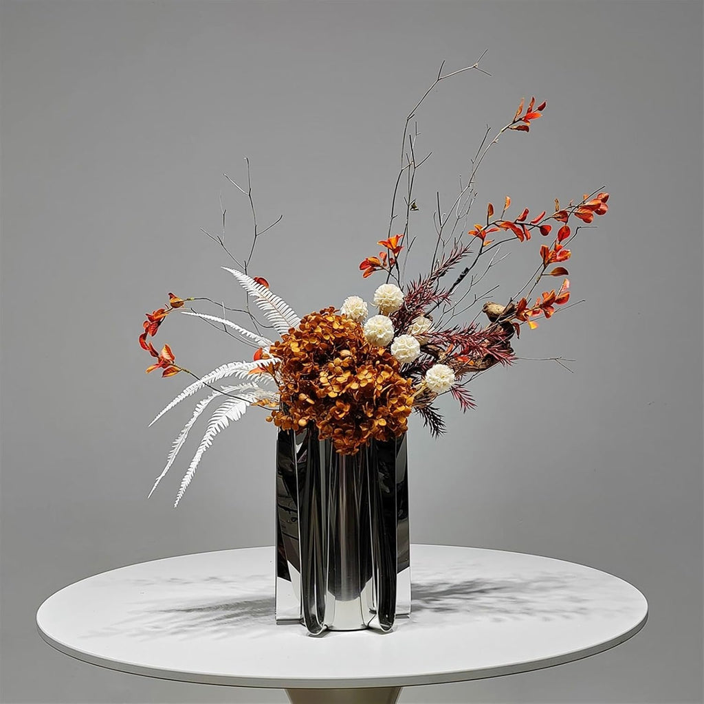 Faux Plants Simple Light Luxury Metal Florist Dried Flowers Simulation Flower Arrangement Hotel Table Centerpieces Ornaments Ornaments Spring Summer Decoration