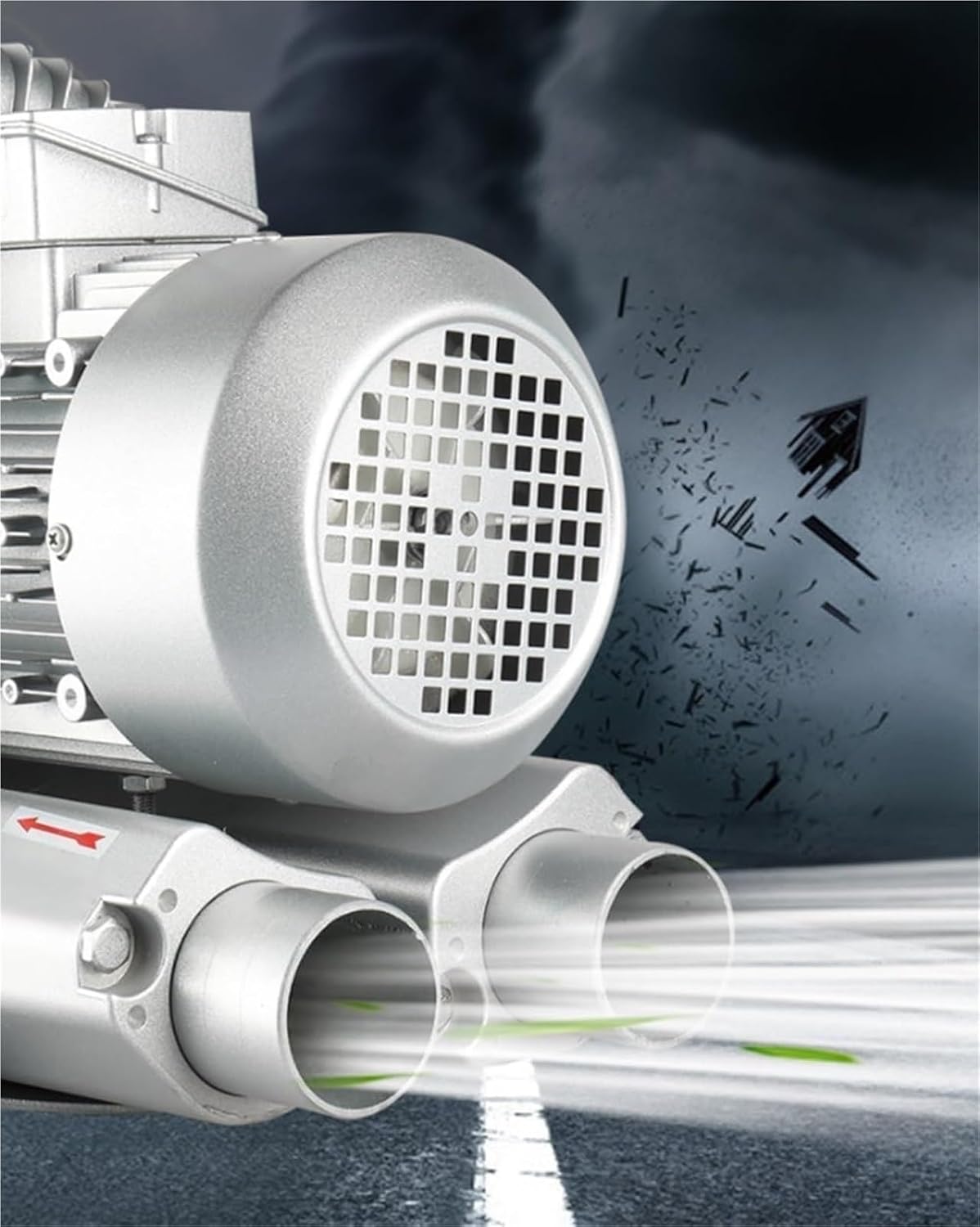 Regenerative Blower Single Phase/Three-Phase, 110V/220V/380V 120W-1500W High-Pressure Industrial Vacuum Pump, Large Airflow Type High-Pressure Vortex Ring Blower(550W/380V)