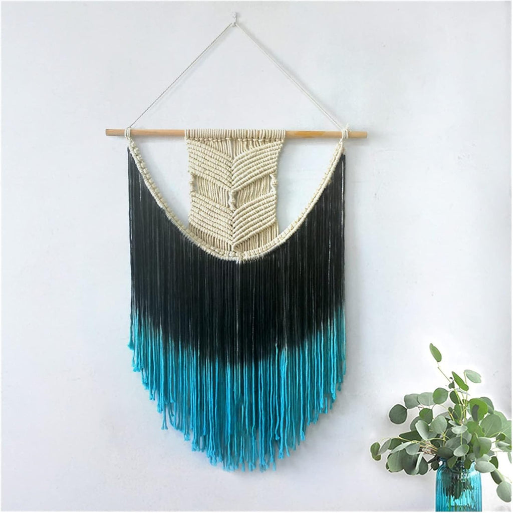 Tapestry Macrame Wall Hanging Colorful Tapestry Handmade Cotton Home Decoration (Color : Onecolor, Size : 70 X 100cm) (Onecolor 70 x 100cm)