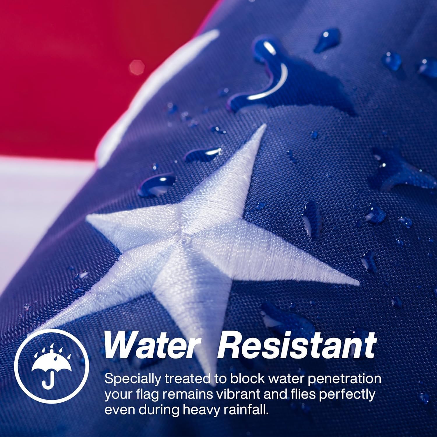American Flag 12x18 ft TearProof Series Heavy Duty Tough Spun Polyester USA Flags High Wind, US Flags for Outside Outdoor with Durable Embroidered Stars Sewn Stripes, 5 Brass Grommets