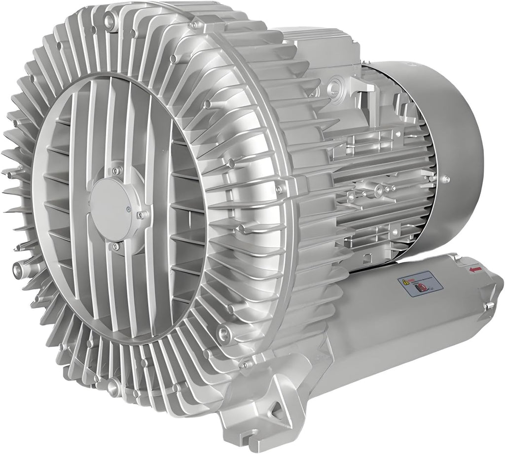 Single Phase Vortex Blower, Industrial Regenerative Air Pump for Blowing and Suction, 0.16HP to 2HP, for CNC Vacuum, Dust Collection & Aeration Systems 220伏-120瓦/0.16马力