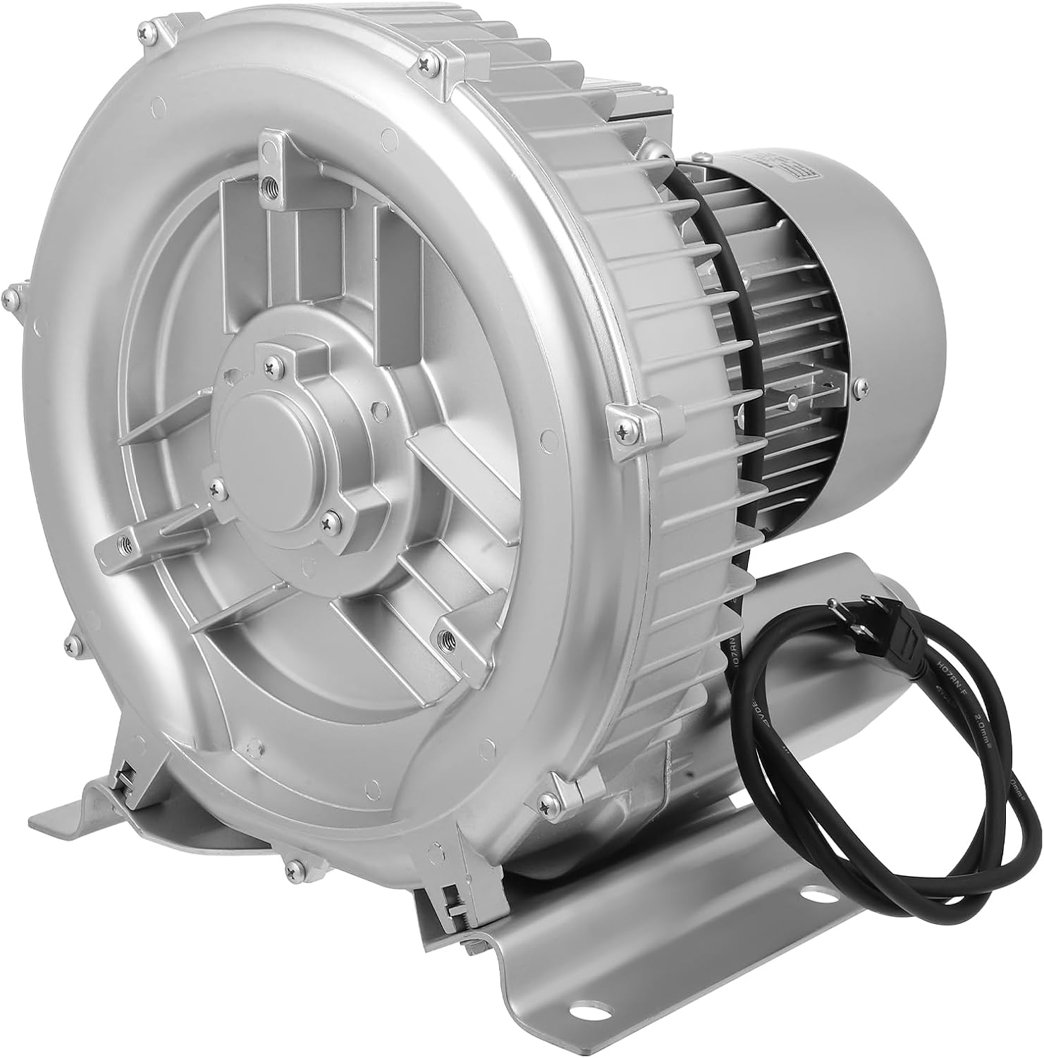 2.4HP Blower, 1.8KW 150CFM 110-120V Single Phase, High-Pressure, Industrial Vacuum Pump for Air Blowing or Suction, Sewage Aeration Aquarium Fish Pond Packaging