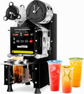 WantJoin Cup Sealing Machine Full Automatic Cup Sealer Machine 90/95mm Electric Cup Sealing Machine 500-600 Cups/H Digital Control LCD Panel Cup Sealer for Bubble Milk Tea Coffee Black