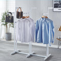 6 Arms Heavy Duty Retail Display Racks, Commercial Clothing Display Rack Stand, Adjustable Height, Garment Racks Metal for Retail Display Hanging Clothes,White
