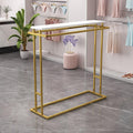 Fashion Modern Clothing Rack, Garment Racks Heavy Duty Double Rod Clothing Garment Rack, Hanging Clothes Shelf Clothes Display Organizer For Bedroom, Clothing Store ( Color : Gold , Size : 120*50*150c