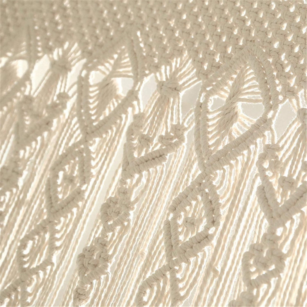 Macrame Macrame Curtain Tapestry Macrame Wall Hanging Woven Tapestry for Room Divider Window Door Curtains Wedding Background Home Decor (150 * 180cm)