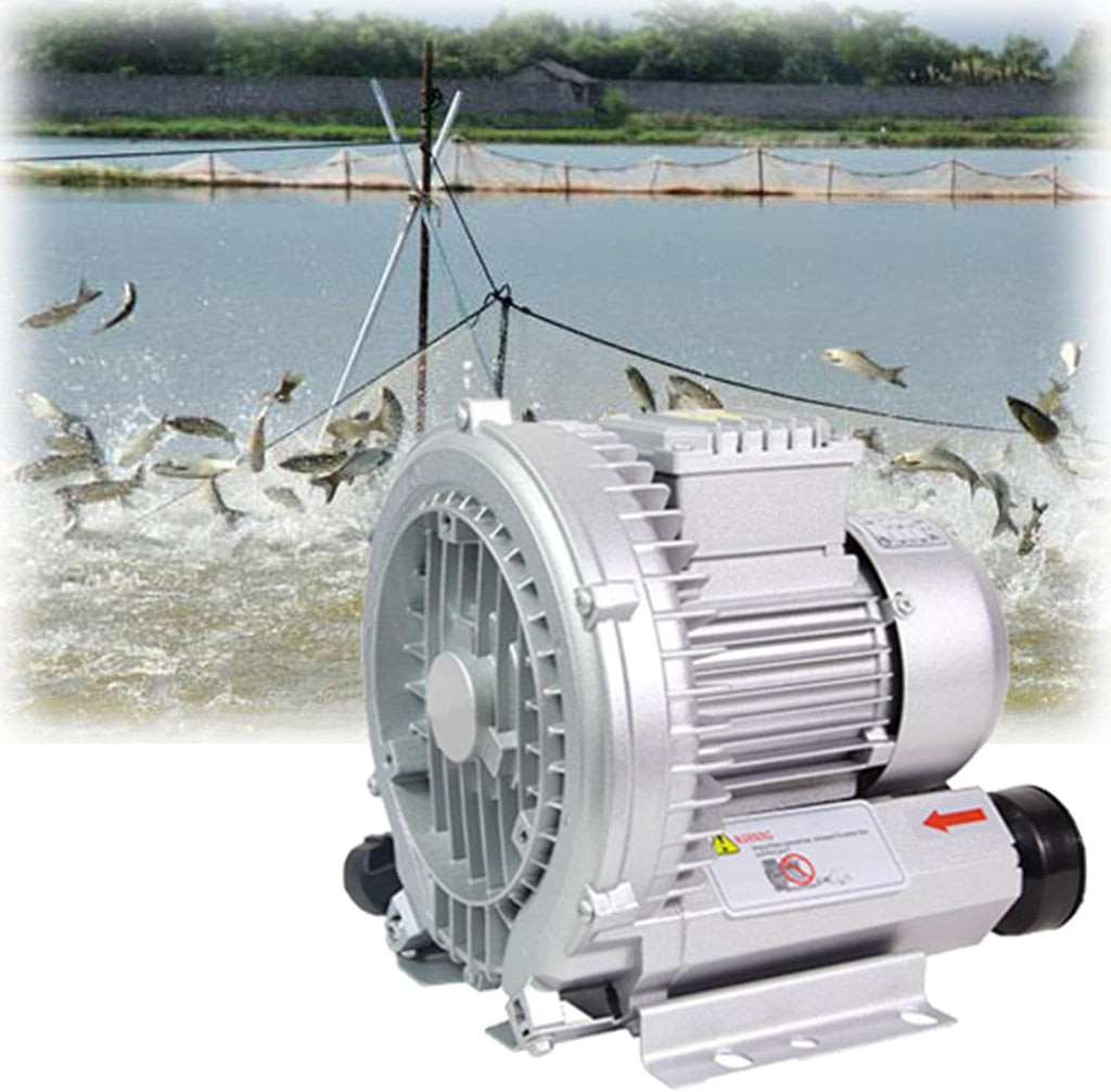 Industrial Blower Vortex Ring Blower Large Airflow Type fish pond aerator Regenerative Blower strong centrifugal fan High pressure Blower 110V 250/350/550W(120W)