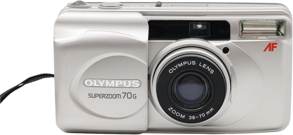 Olympus Superzoom 70 G – 35mm Point-and-Shoot Film Camera – 38–70 mm Zoom Lens, Auto Focus, Built-In Flash (Renewed)