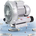 120W-7500W Regenerative Blower Single/Three Phase Vortex Ring Blower, Regenerative Blower Vacuum Pump for Air Blowing or Suction for Sewage Aeration Aquarium Fish Pond(2.2KW/380V)