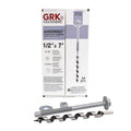 GRK Fasteners AugerBolt™ Through Bolt Fastening System, Galvanized Heavy-Duty Carriage Bolts, Rust & Corrosion Resistance for Post-to-Beam Connections, 24 Bolts with Drill Bit, Hex Nuts, & Washers