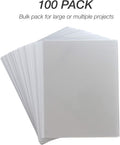 Samsill 100 count 8.5' x 11' Clear Write On Transparency Film, 5 mil, for Use with Dry Erase Markers only, Not for Use in Printer, Acetate Sheets (Pack of 10)