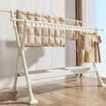 Foldable Portable Clothing Rack, Adjustable Laundry Drying Rack for Indoor and Outdoor Use, Ideal for Hanging Clothes and Shoes