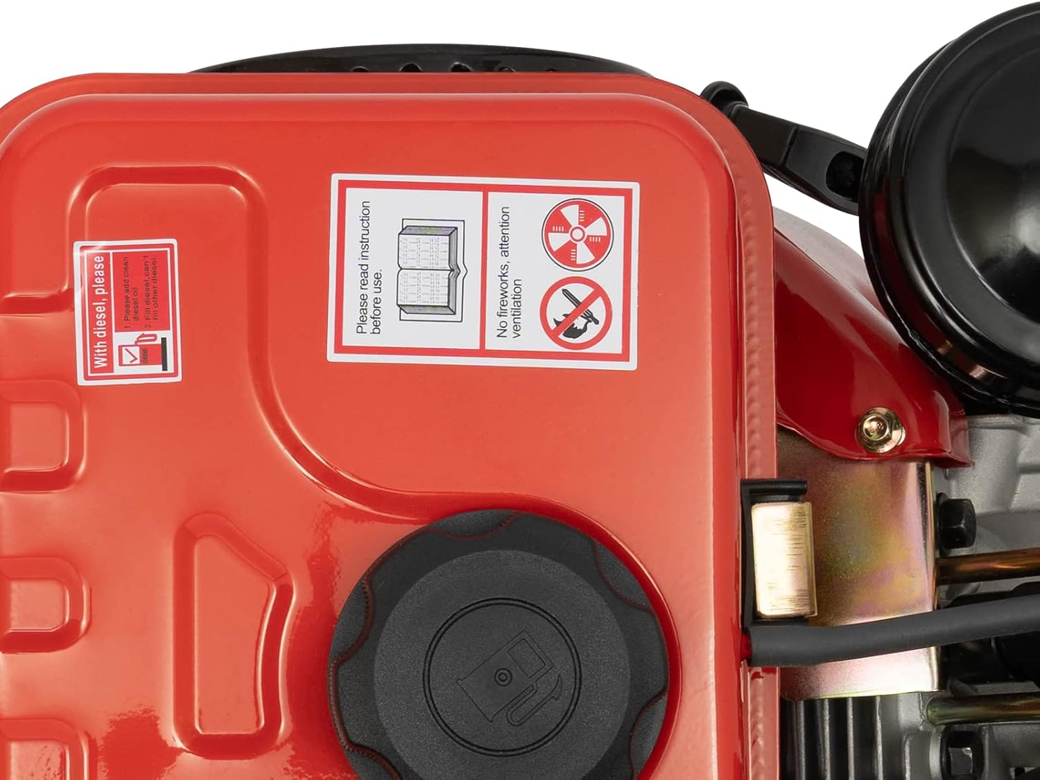 3HP Diesel Motor Engine, 196CC 4 Stroke Single-Cylinder Air-Cooled | Hand Recoil, 2200W, For Tractor Microtiller Irrigation Machine