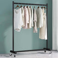 Industrial Pipe Clothing Rack on Wheels - Garment Rack with Rolling Casters for Home, Retail，Boutique - Mobile Closet Organizer and Storage Display for Hanging Clothes(Gold,39.4in)