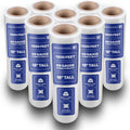 International Plastics Co. 18' Plastic Stretch Film/Wrap 1200ft 500% Stretch Clear Cling Durable Adhering Packing Moving Packaging Heavy Duty Shrink (18' - 17' Styles, 8 Pack)
