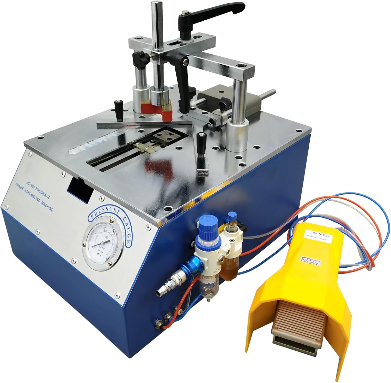 Desktop Pneumatic Picture Frame Nail Angle Machine Photo Frame Splicing Machine Photo Frame Nailing Machine Picture Frame Joiner Machine