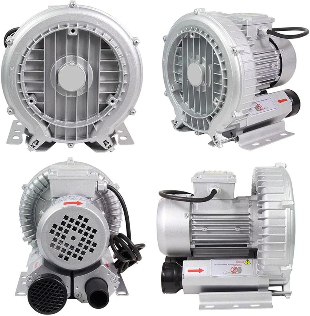 Regenerative Blower for Aquaculture and Industrial Use, High-Pressure Vacuum Pump for Air Blowing, Suction, and Sewage Aeration