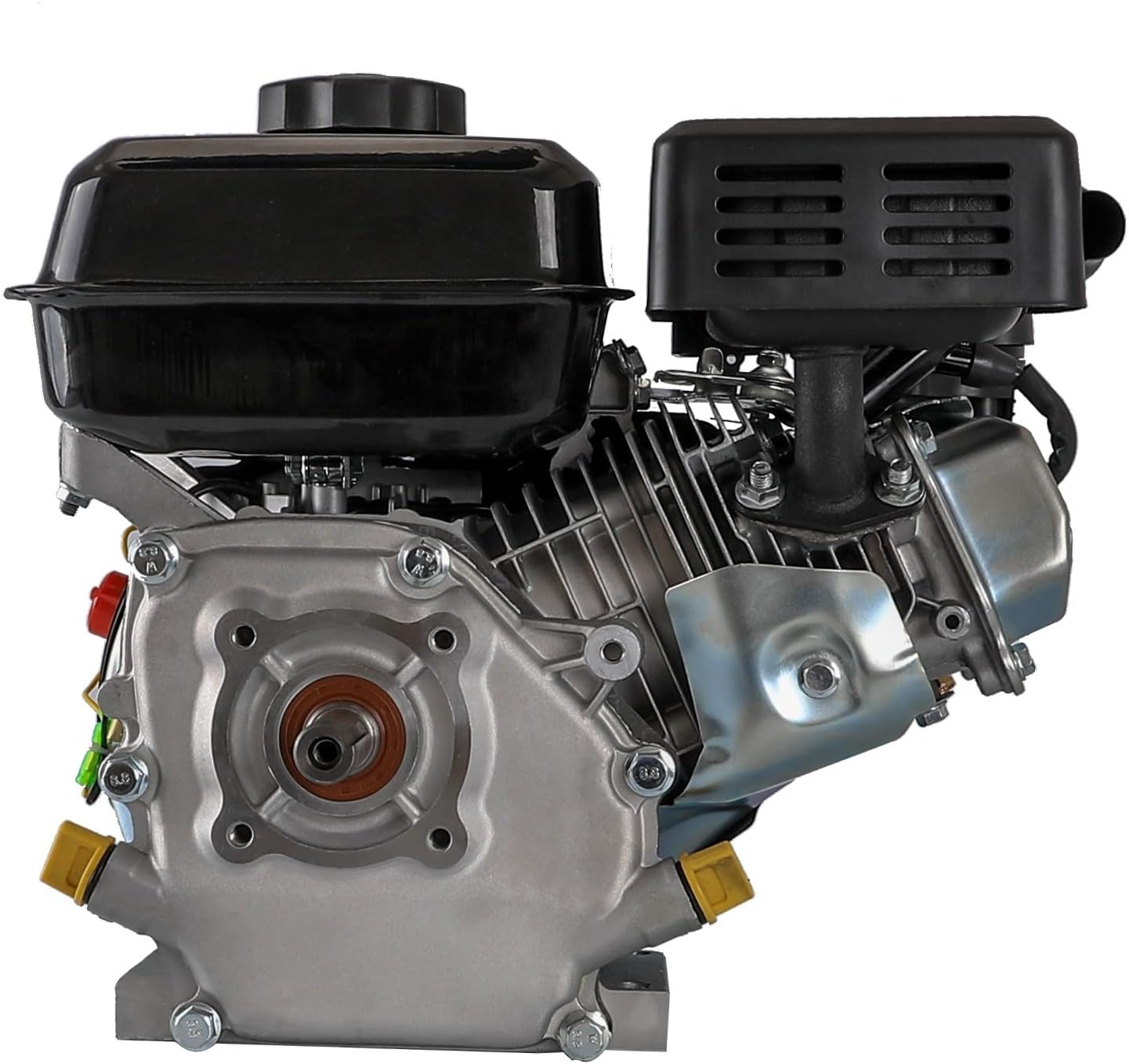 ZARKO 168F 7HP 210cc GX160 OHV Horizontal Shaft Gas Engine, 4-Stroke Recoil Start Motor for Go Kart Compressor Log Splitter Pressure Washer Water Pump Tiller Cultivator