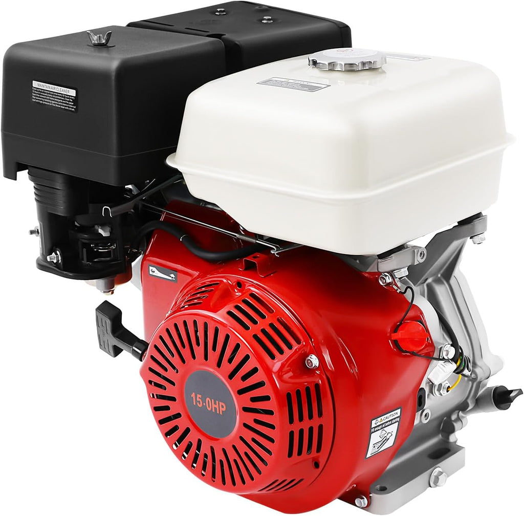 4 Stroke Gasoline Engine Motor 420CC 15HP Garden Tiller Cultivator | 9KW 3600RPM OHV Single Cylinder, Horizontal, Air Cooling, Go Kart Motor
