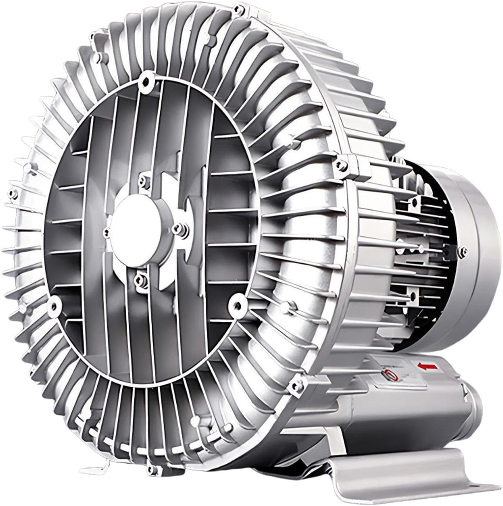Vortex Ring Blower Industrial Vacuum Pump, High Pressure Regenerative Blower for Blowing and Suction, Aquarium Fish Pond Aeration System(120w,220v)